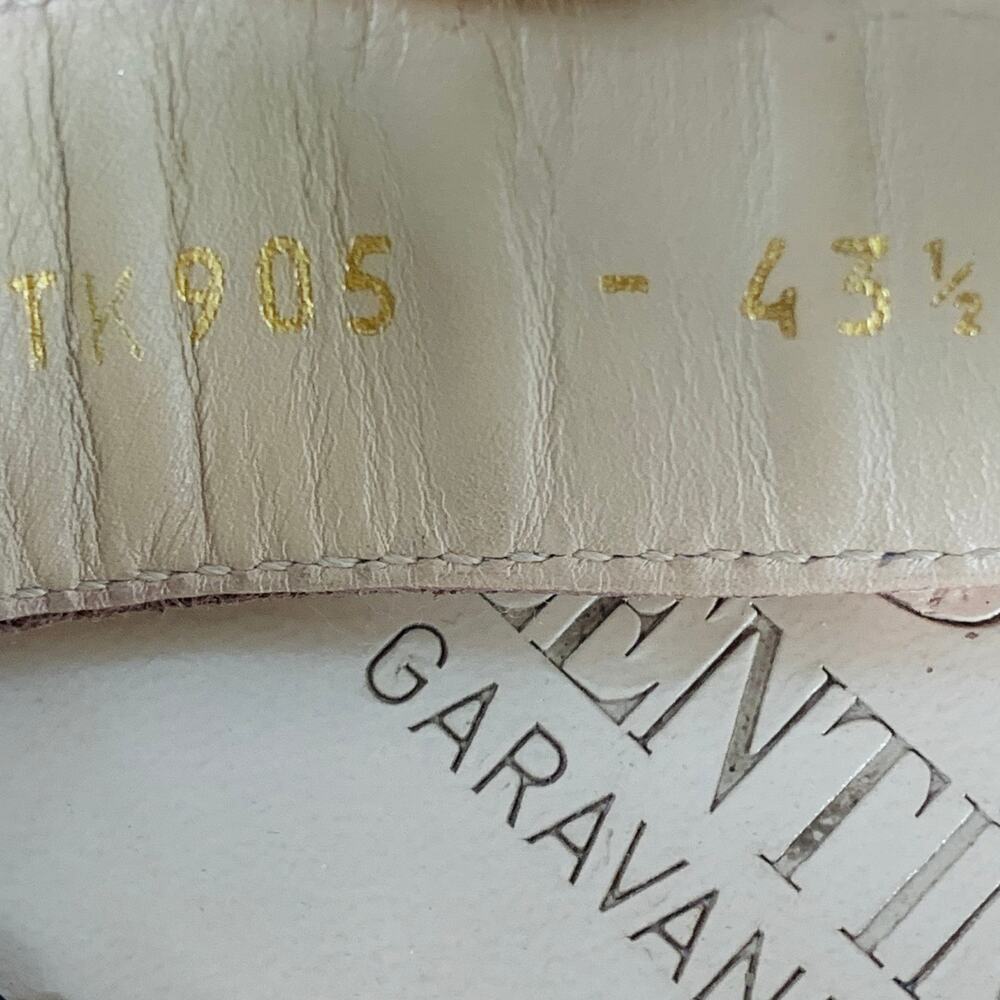 VALENTINO Size 10.5 Tan Multi Color Embroidery Leather Straps Sandals - Picture 8 of 10